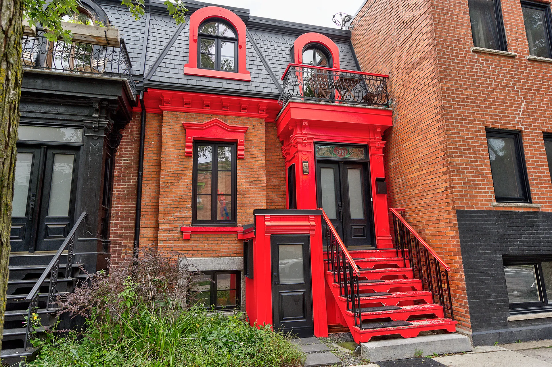 Propriété colorée à Outremont